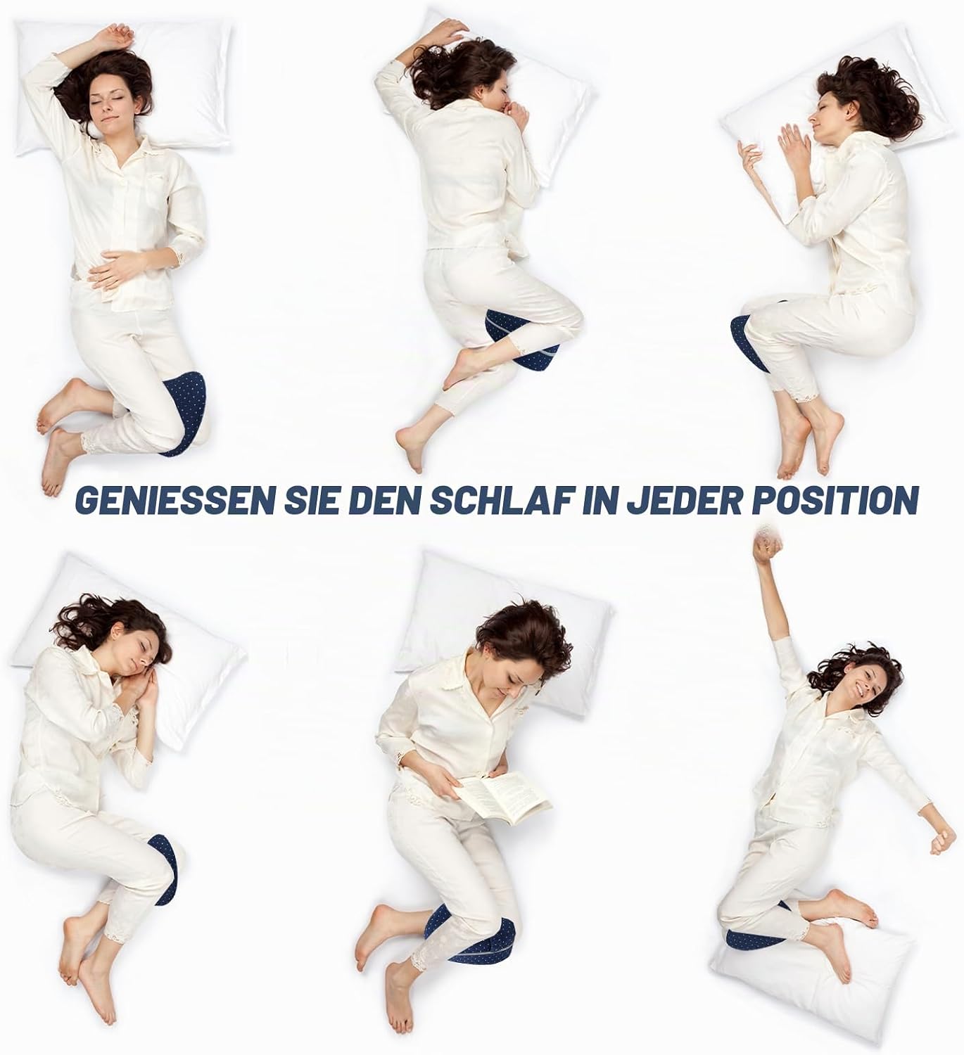 Orthopädisches Knie-Schlafkissen – Ergonomisches Beinkissen für Seitenschläfer