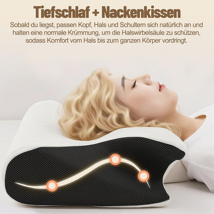 Ergonomisches Nackenkissen – Orthopädisches Memory-Foam Schlafkissen