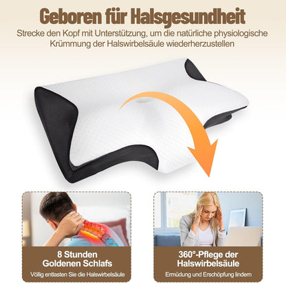 Ergonomisches Nackenkissen – Orthopädisches Memory-Foam Schlafkissen