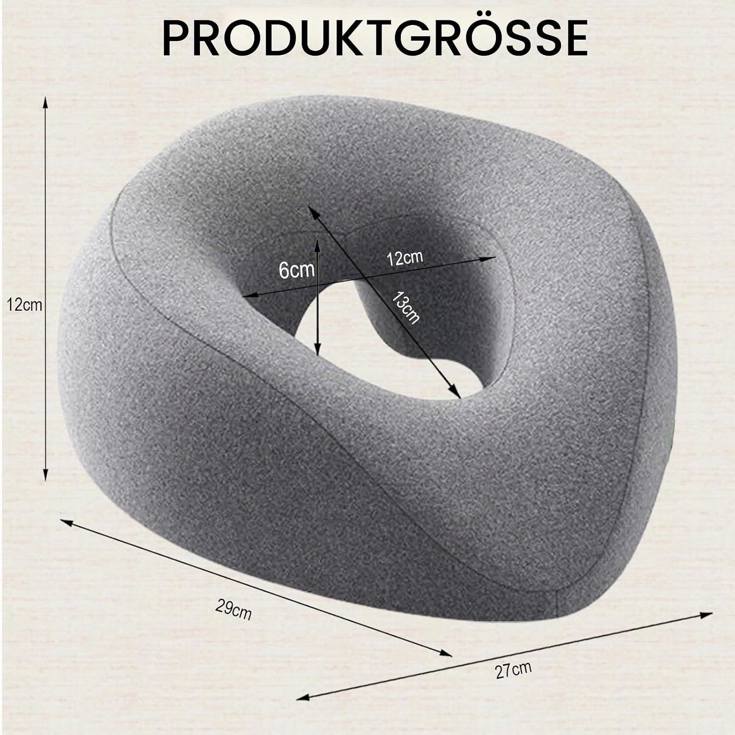 2-in-1 Donut-Schlafkissen & Schlafmaske