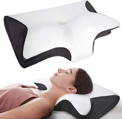 Ergonomisches Nackenkissen – Orthopädisches Memory-Foam Schlafkissen