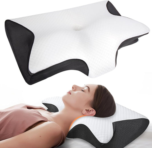 Ergonomisches Nackenkissen – Orthopädisches Memory-Foam Schlafkissen