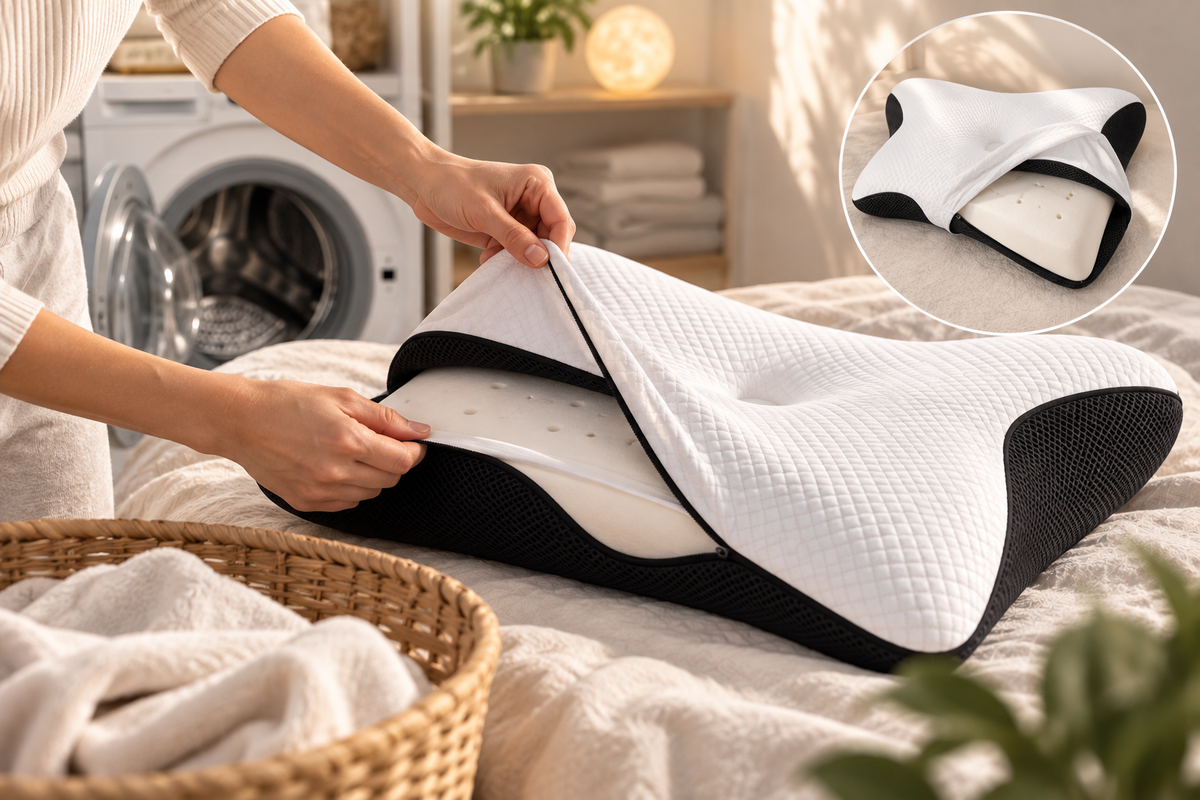 KAYZZ® Ergonomisches Nackenkissen – Memory Foam